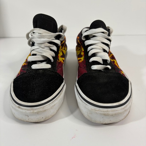 Vans Samurai Rising Old Skool Skate Shoes Flame Skull - Boys size 4.5 - Picture 9 of 13